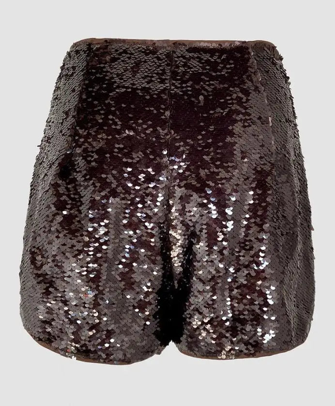 Chic Solid Color Back Zipper Women Shorts