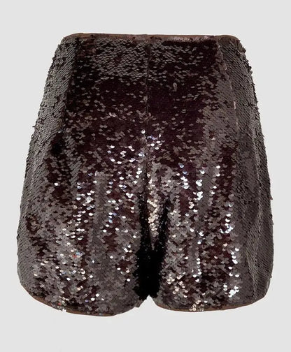 Chic Solid Color Back Zipper Women Shorts