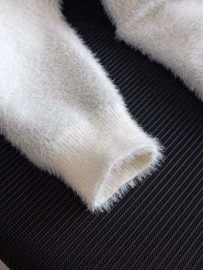 Abstract Art Cat Pattern Knit Pullover 3d Printed Winter Sweater For Unisex Casual Style