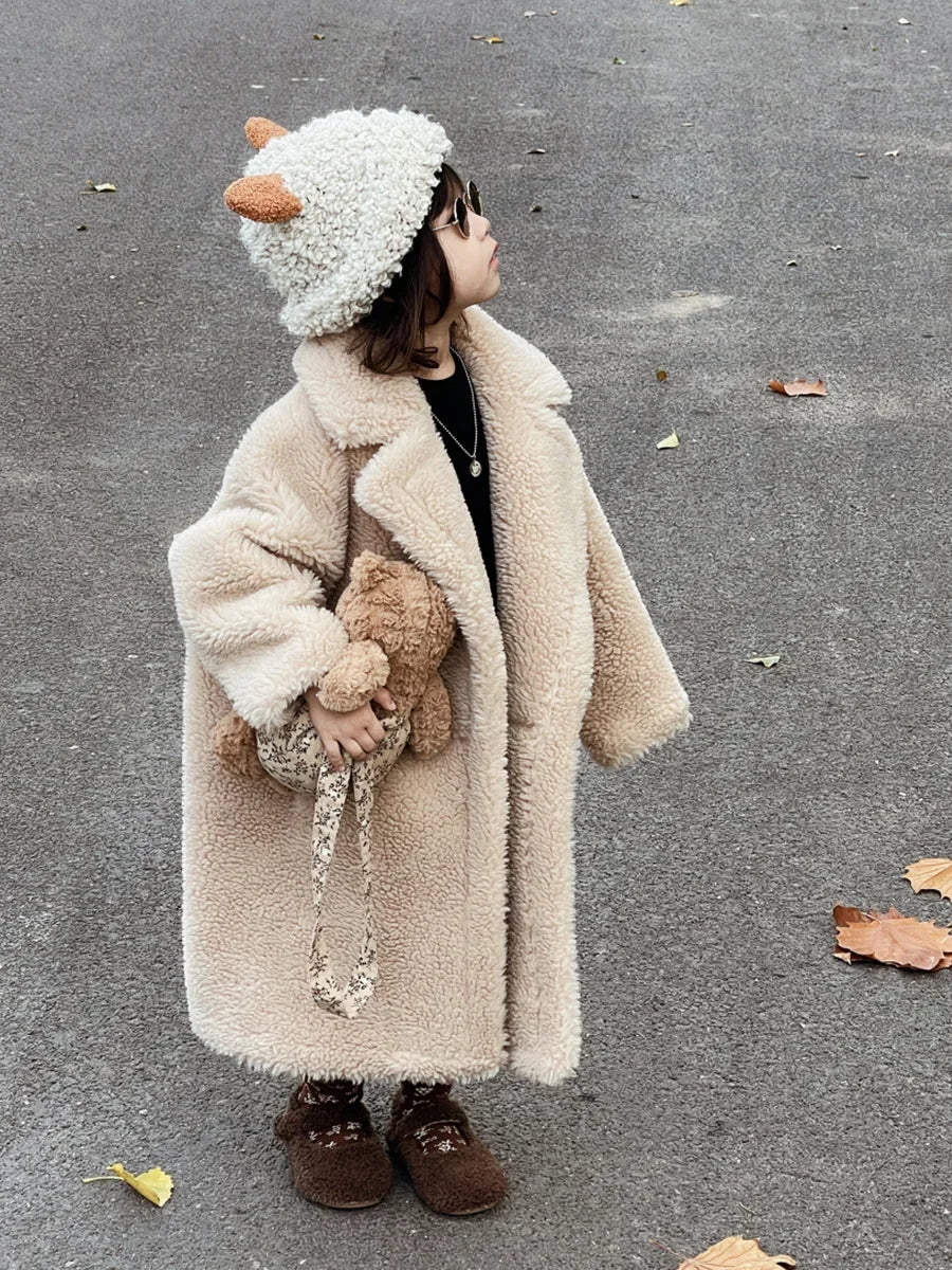 Autumn Winter Oversized Teddy Bear Coat For Women Thick Fleece Faux Fur Jacket Warm Long Sleeve Winter Outerwear