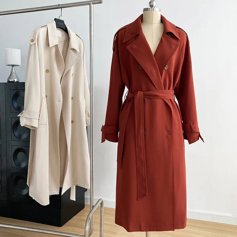 Women Vintage Windbraker Trench Coats