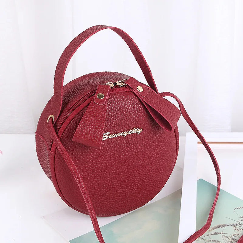 Womens Casual Circular Soft Handbags