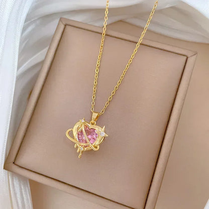 Heart Shaped All Pearl Necklace