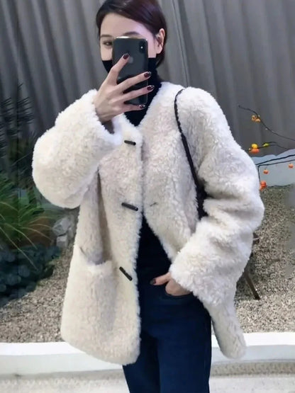 New O Neck Single Breasted Coats