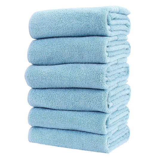 6PC Soft Absorbent Thick Cotton Hand Towels
