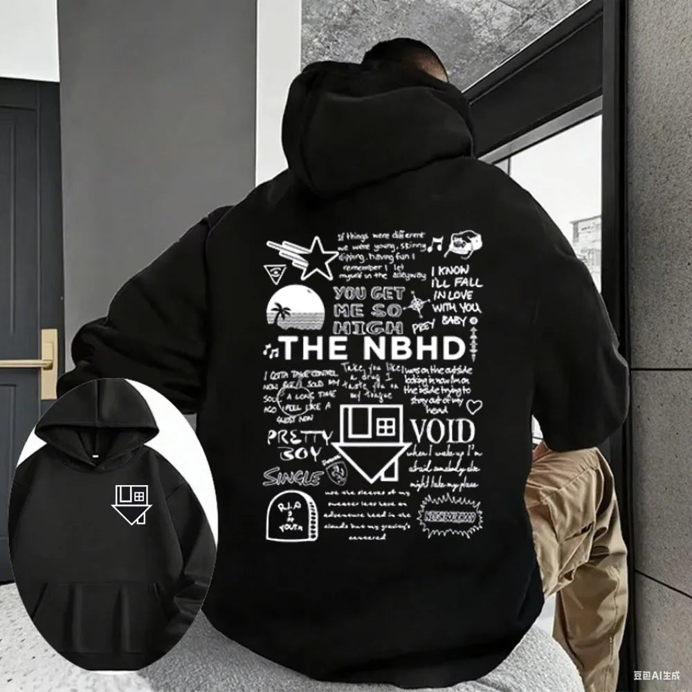 2356 What Is The Next One Printed Cotton Casual Hoodies