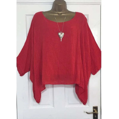 Women Plus Size Batwing Sleeve Sweater