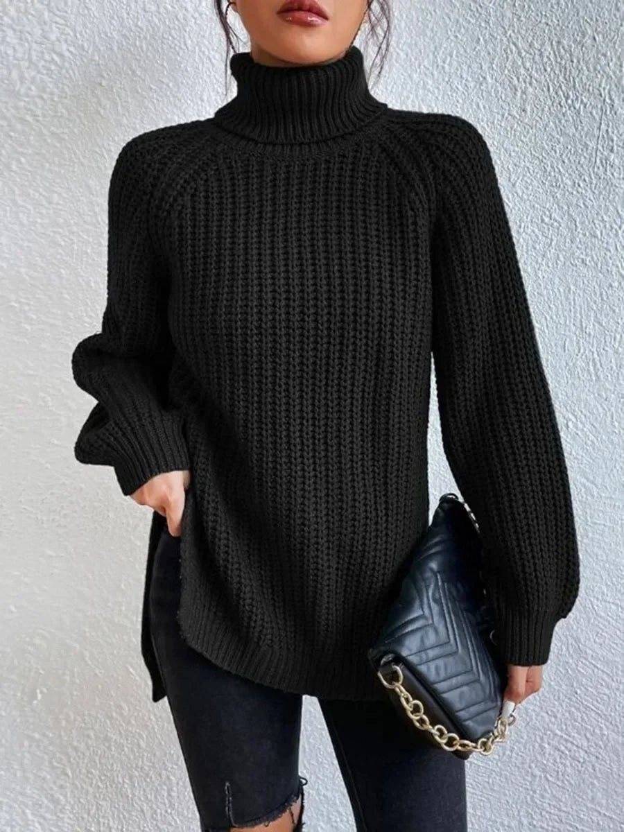 Turtleneck Femme Jumper Oversized Sweaters