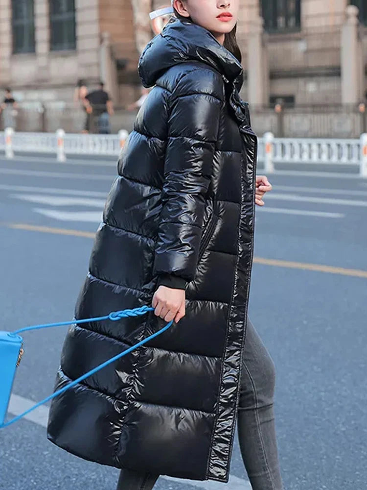 2025 Womens Long Parka Down Jacket Thick Winter Coat Warm Puffer Jacket Full Length Down Coat For Cold Weather