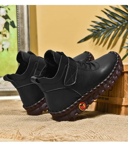 Modern Style Long Cross Lace Up Warm Winter Boots For Women