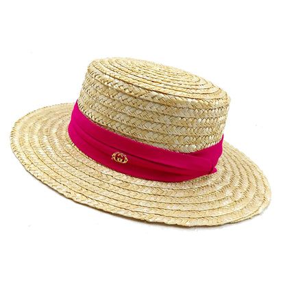 Hepburn Vintage Design Elegant Straw Sun Cap Hat