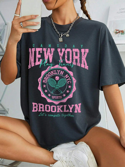 California Est 1997 Street Printed Round Neck T Shirts