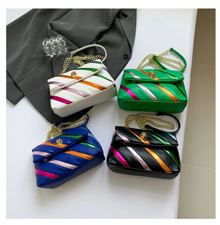 Genuine Leather Luxury Shiny Designer Messenger Bags