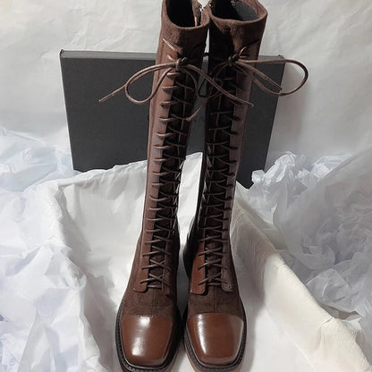 Women Classic Style High Quality Lace Up Boots