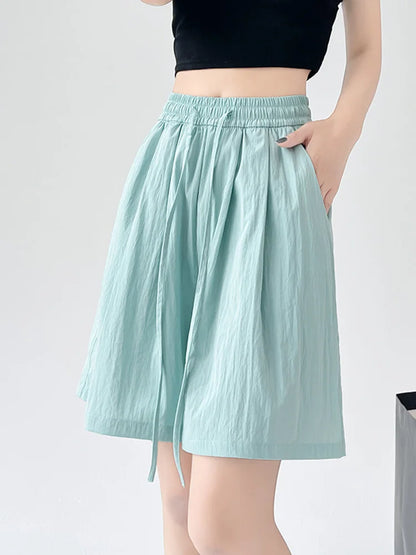 Casual High Waist Summer Skirt Shorts