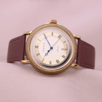 Creative Leather Auto Date Quartz Watches For Men