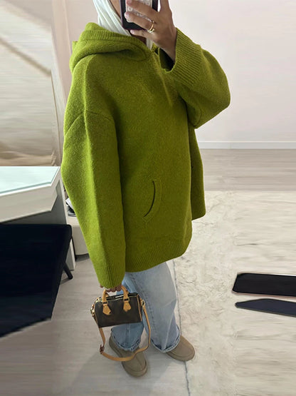 2025 Mens Fleece Sweater Long Sleeve Warm Loose Fit Pullover Multi Color Printed Korean Fashion