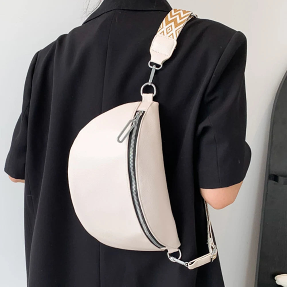 Women Zip Up Soft Messenger Bags