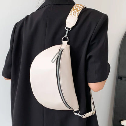 Women Zip Up Soft Messenger Bags