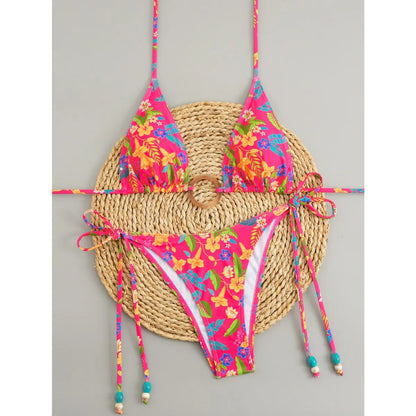 Polka Glow Push Up Bikini
