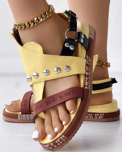 New Trendy Style Zipper Comfortable Sandals For Women