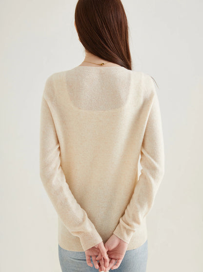 100% Merino Wool Knit Cardigan for Women – Timeless Vintage Style