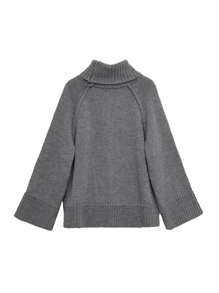 Casual Daily Winter Clothing Turtleneck Women Sweaters