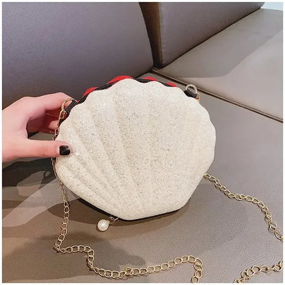 Shell Shape Vintage Small Crossbody Messenger Bag