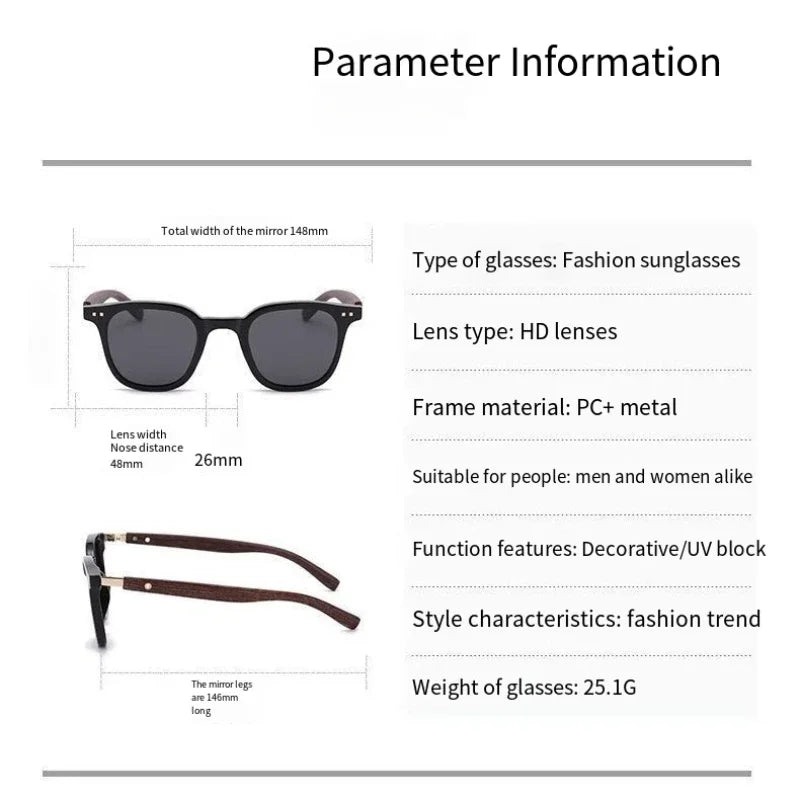 Nature Meets Tech: Matte Grey Sunglasses with Textured Wooden Temples