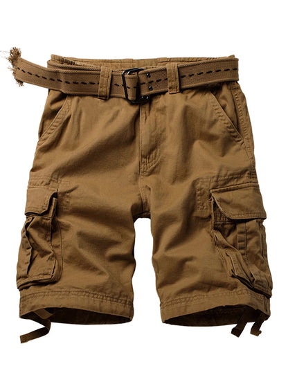 Camouflage Pattern Casual Cotton Mens Cargo Shorts