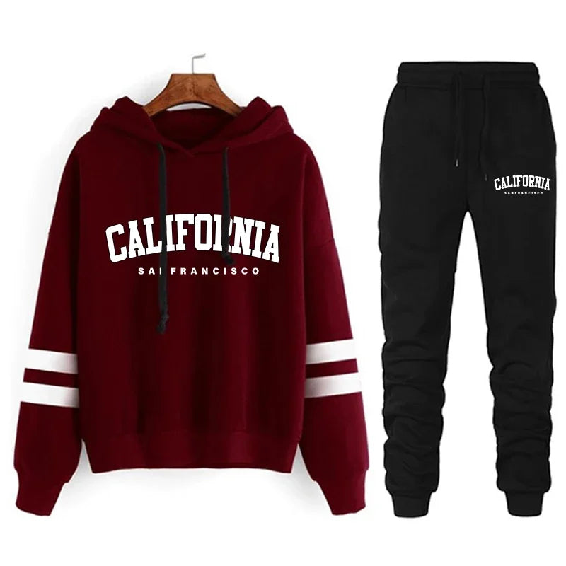 Womens Los Angeles California Tracksuit Sets
