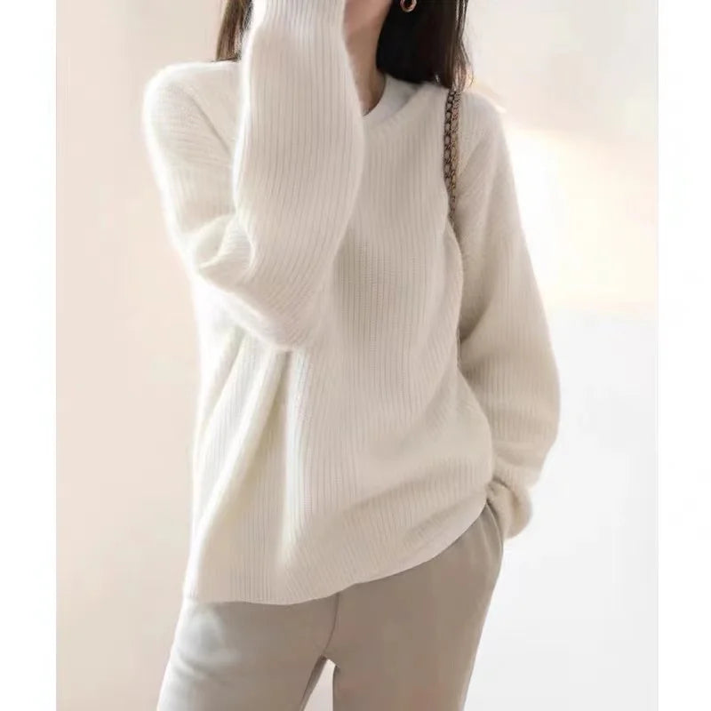Womens V Neck Soft Cashmere Sweaters