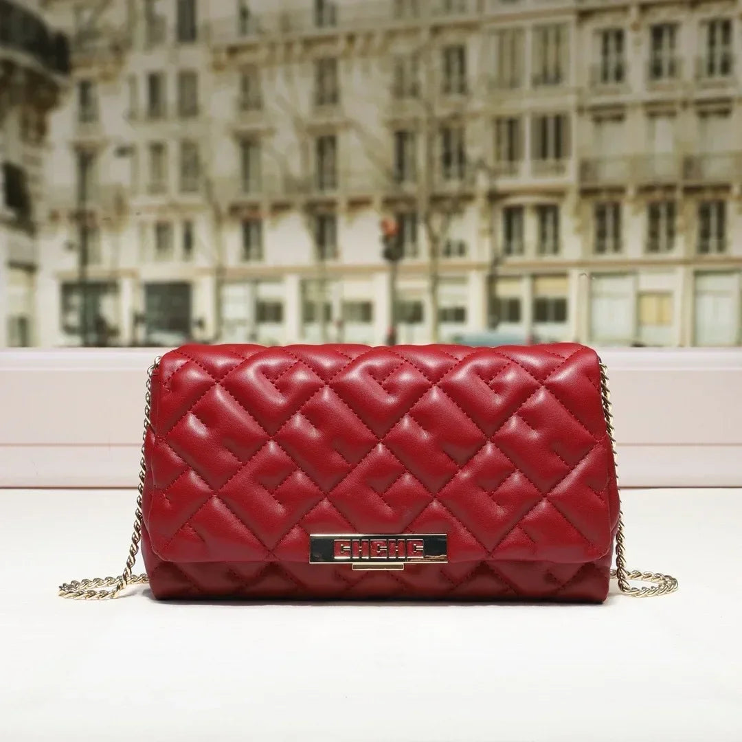 Womens Chic Vintage Leather Messenger Bag