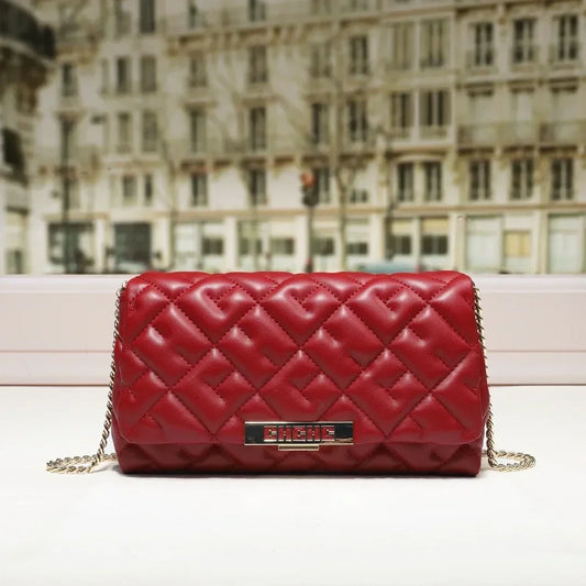 Womens Chic Vintage Leather Messenger Bag