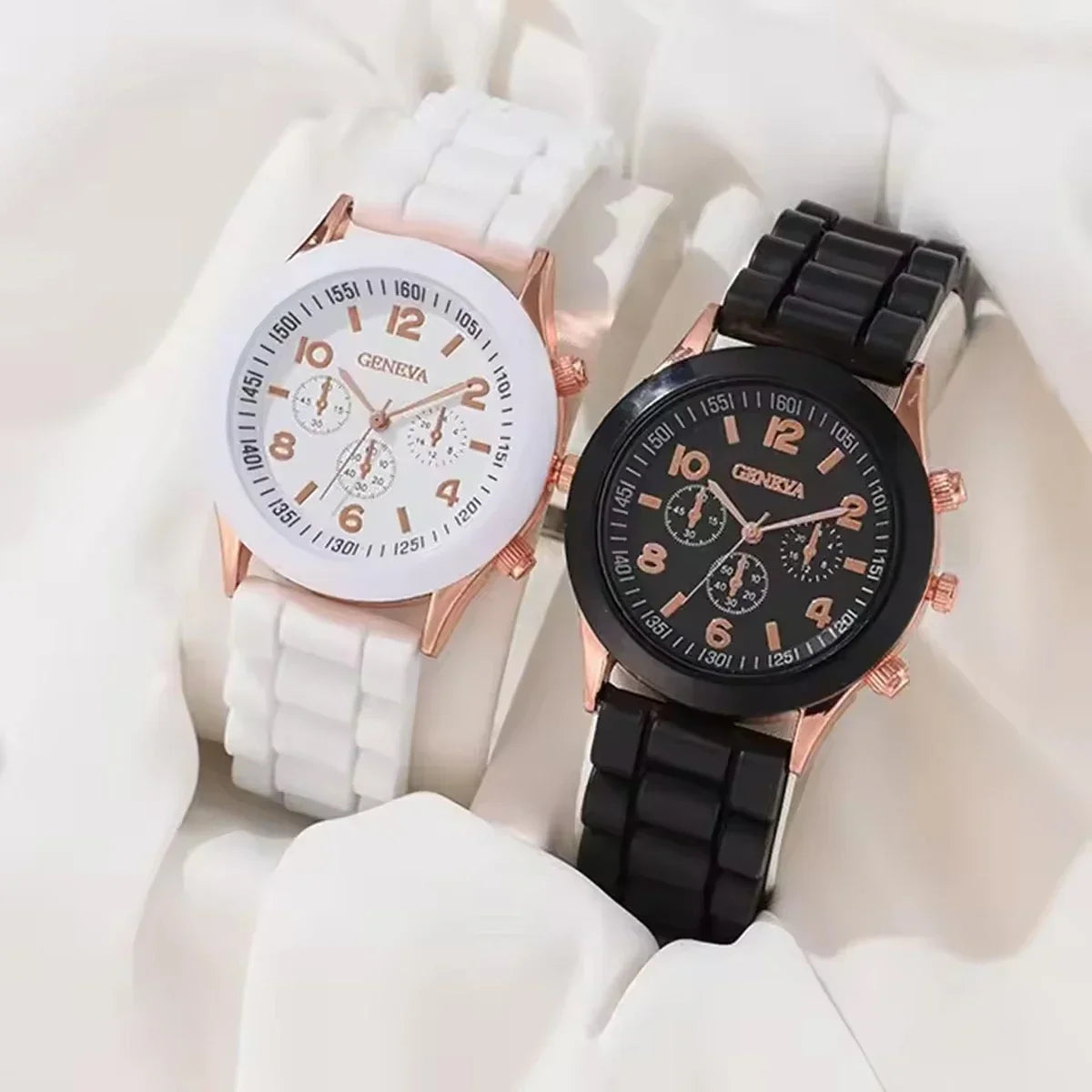 Crocodile Style Quartz Watches Unisex Casual Silicone Bands