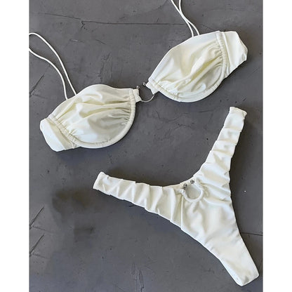 Coquette Aesthetic - Cute Pink Bikini Beach Outfit