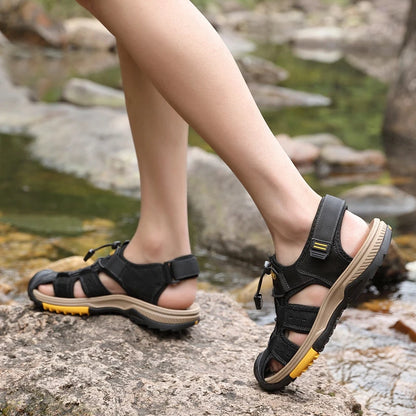 Womens Genuine Leather Upper Cool Summer Sandals