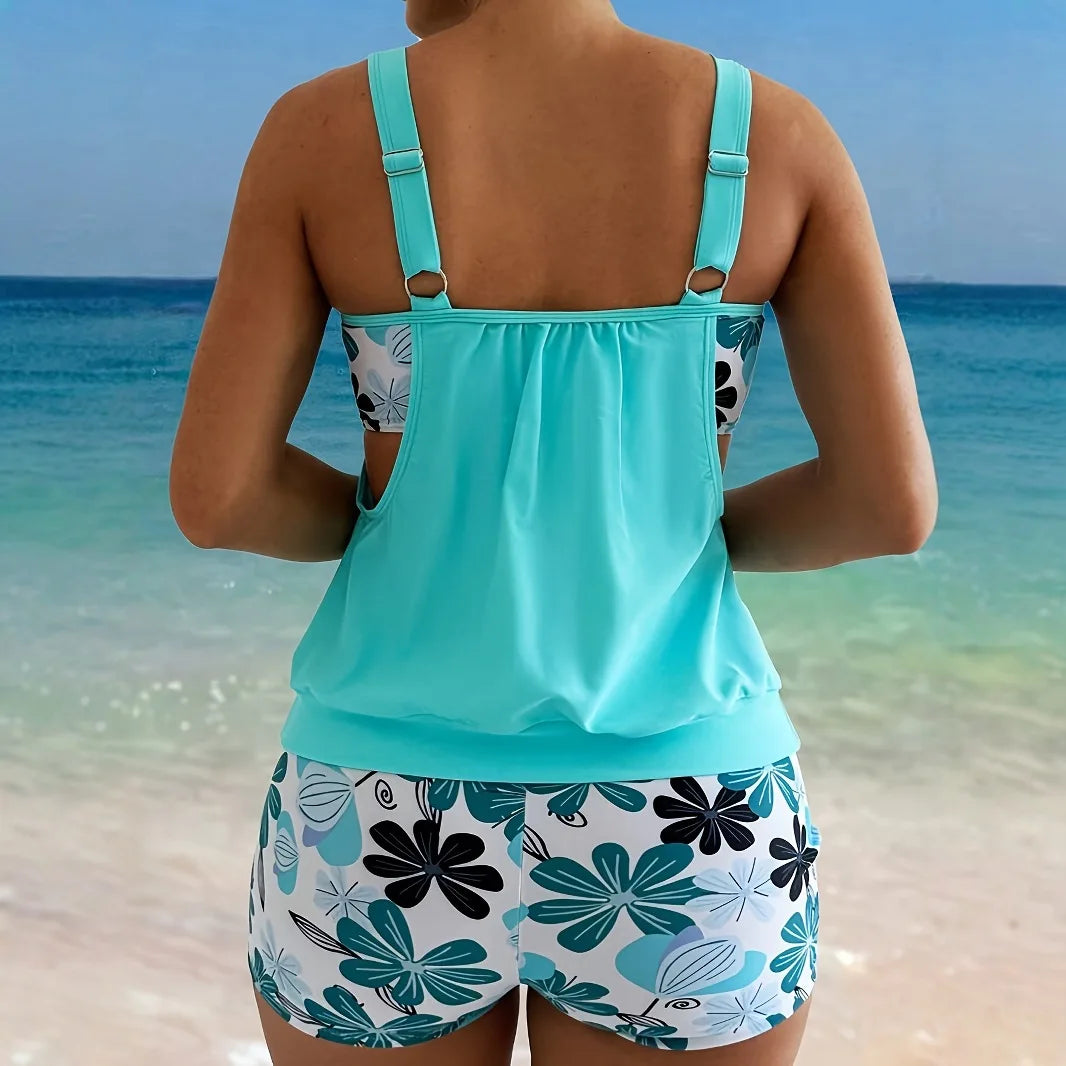 2025 Sexy Blue Bikini Set Womens 2 Piece Swimsuit Beach Bathing Suit Beachwear For Ladies