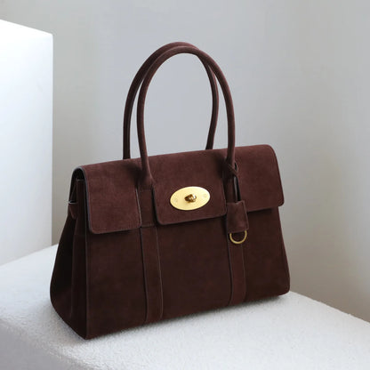 Moonlight Design Cowhide Genuine Leather Elegant Large Capacity Tote Bags