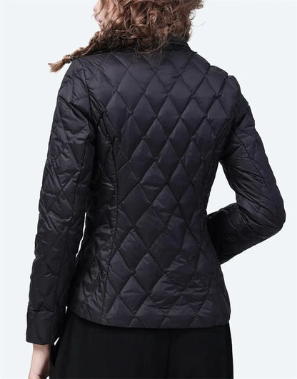 Autumn Women's Short Lace Collar Cotton-Padded Jacket: Slim and High-Grade