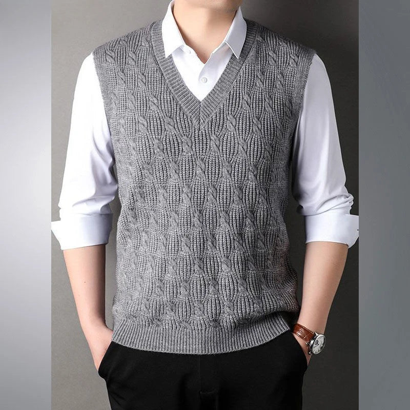 Top Grade Sleeveless Sweater Vest V Neck Fashion For Men