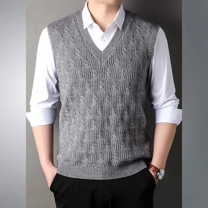 Top Grade Sleeveless Sweater Vest V Neck Fashion For Men
