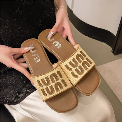 Womens Flat Summer Slippers