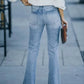 New High-Waisted Flared Denim Jeans For Women