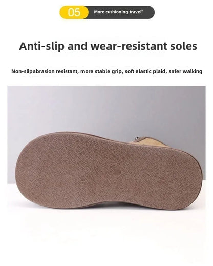 Warm Plush Inside Zipper Black Boots For Women