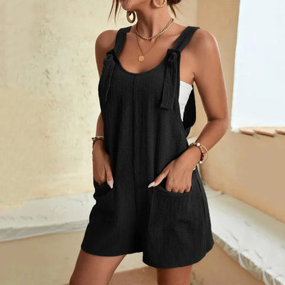 5xl Plus Size Casual Loose Sleeveless Summer Women Rompers