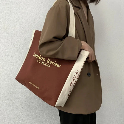 Women Basic Shopping Big Canvas Bag