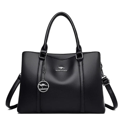 Genuine Leather Luxury Tote Bag For Women High Quality Designer Handbag Crossbody