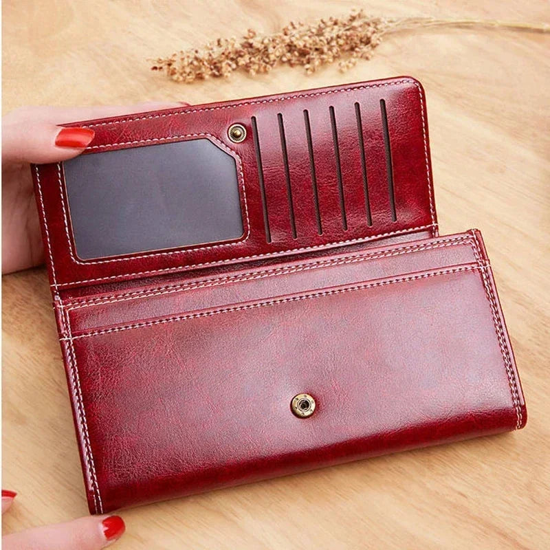 Womens Large Long Card Holder Wallets
