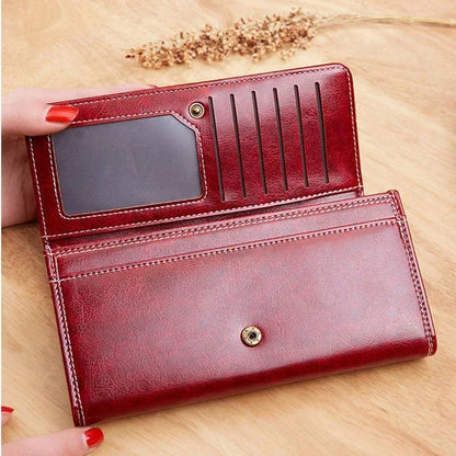 Womens Large Long Card Holder Wallets